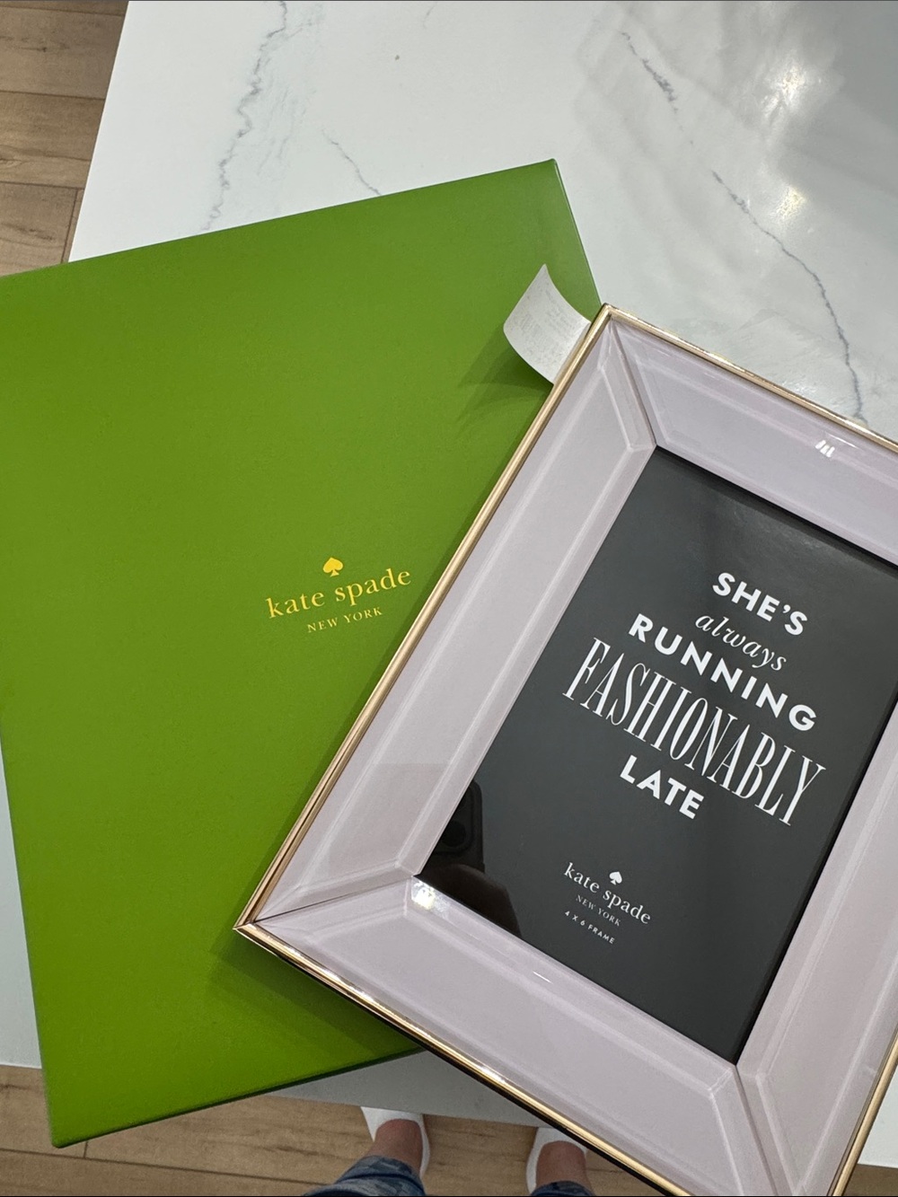 kate spade blush picture frame